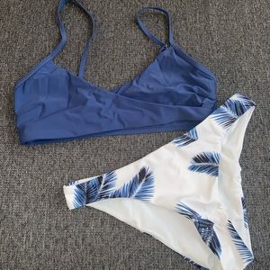 Blue & White Bikini